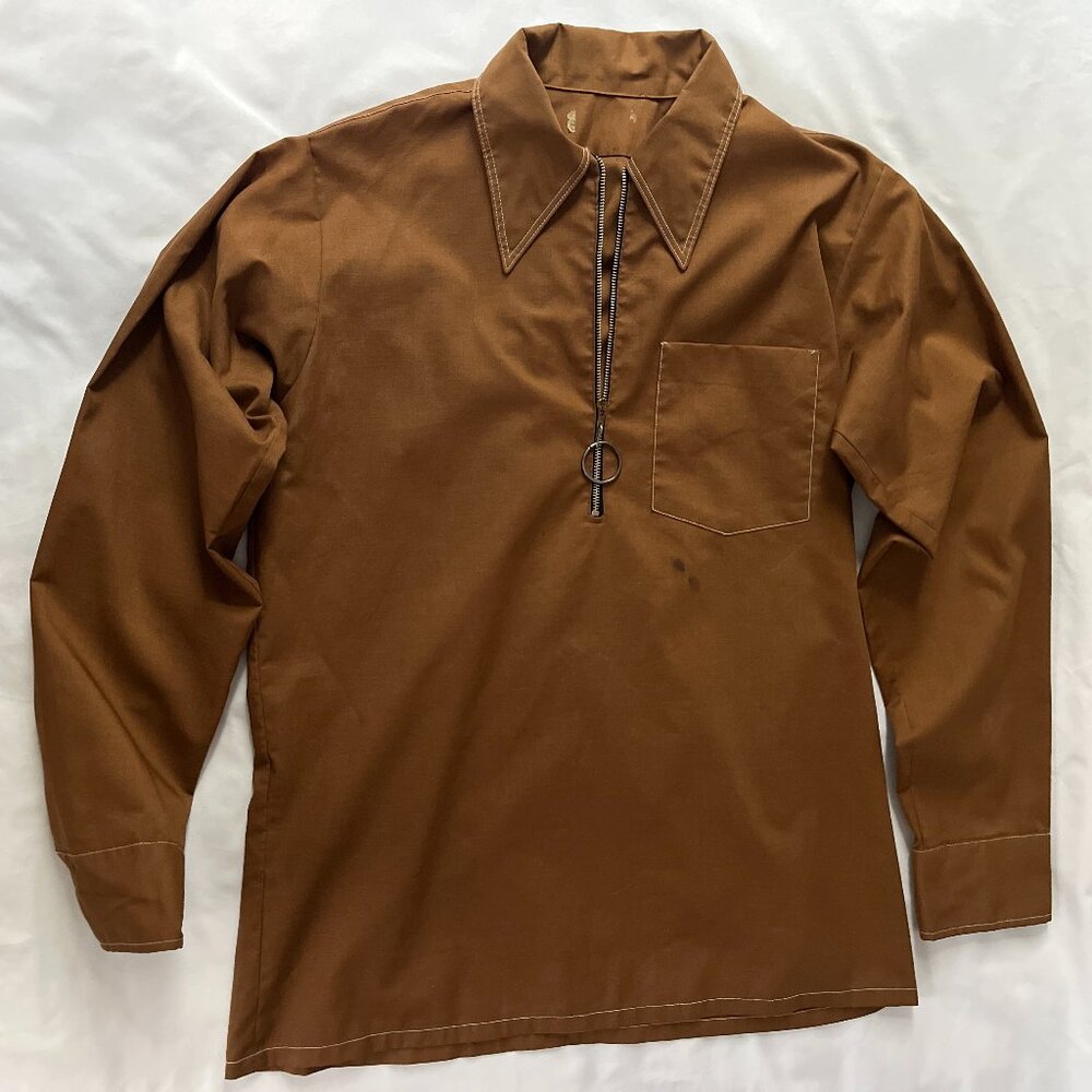 Vintage 70s Mens Cotton Shirt